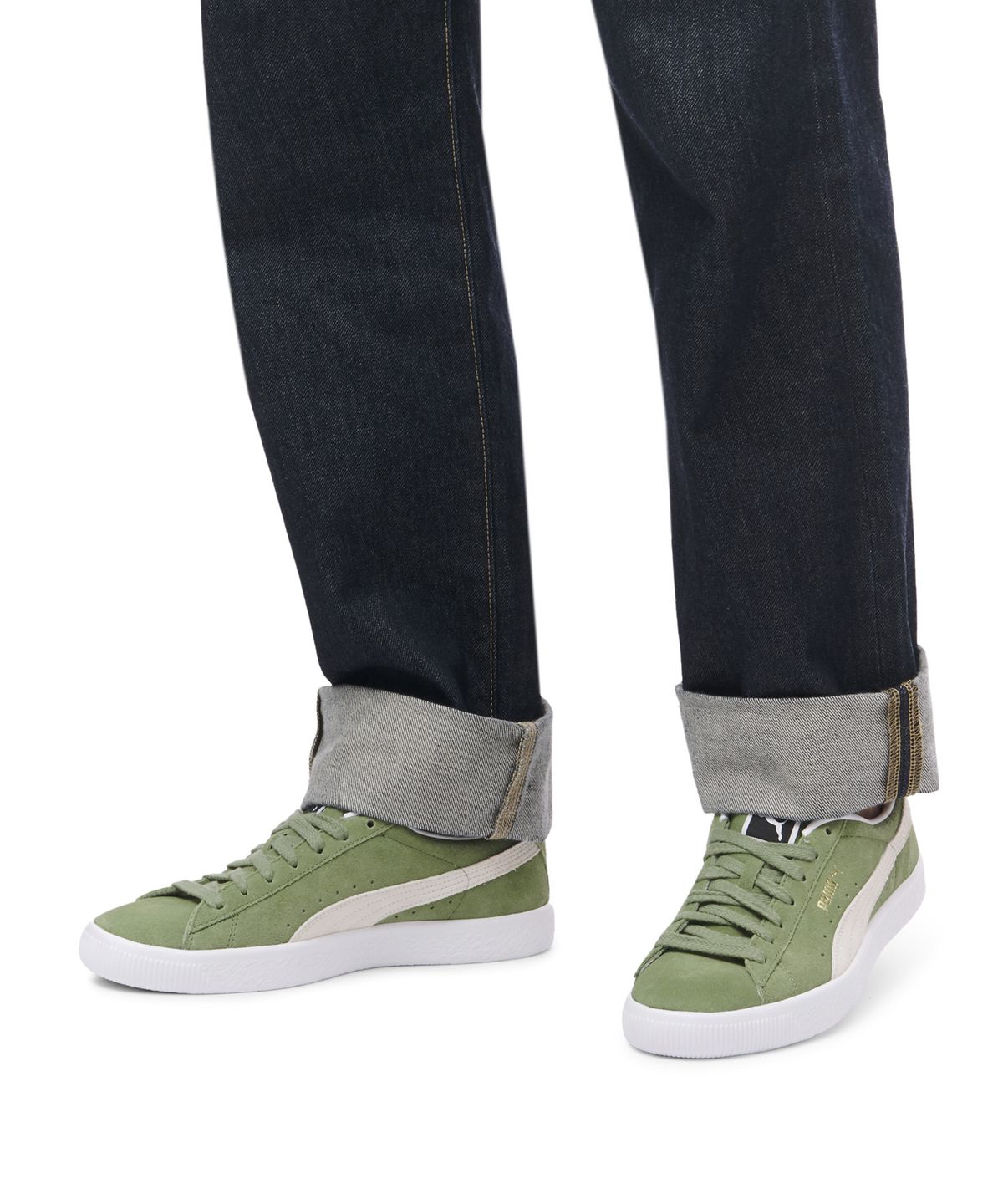 푸마(PUMA) 스웨이드 빈티지 - 그린:그레이:화이트 / 374921-15
