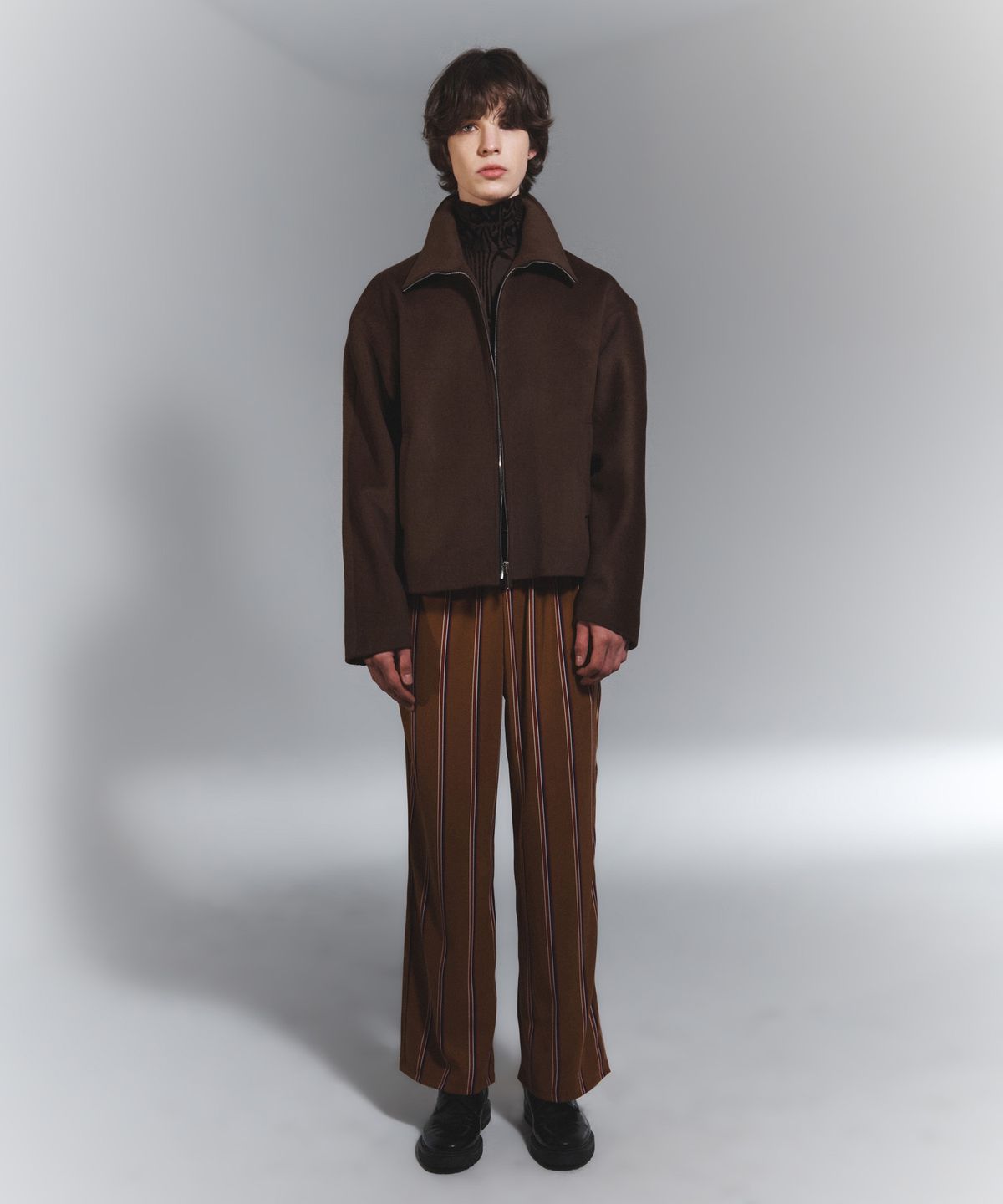 나이트플로우(NIGHT FLOW) Essential Classic Wool Jacket (BROWN)