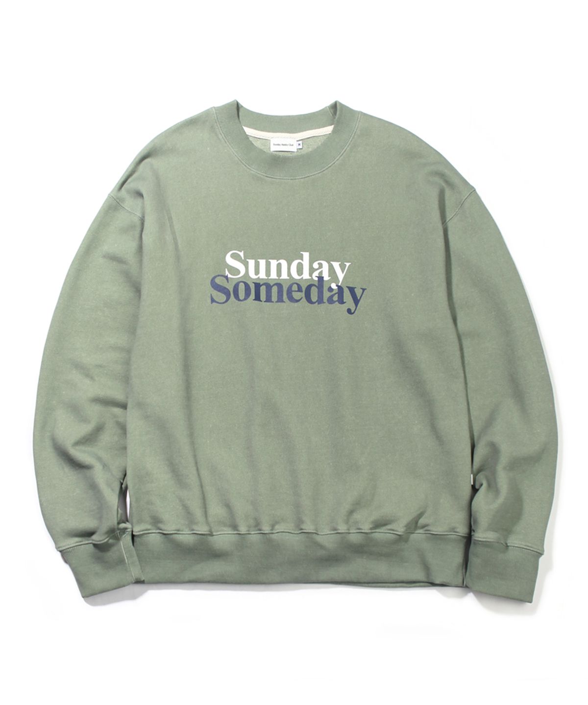 선데이하비클럽(SUNDAY HOBBY CLUB) 선데이 섬데이 스웨트셔츠-피그먼트 그린