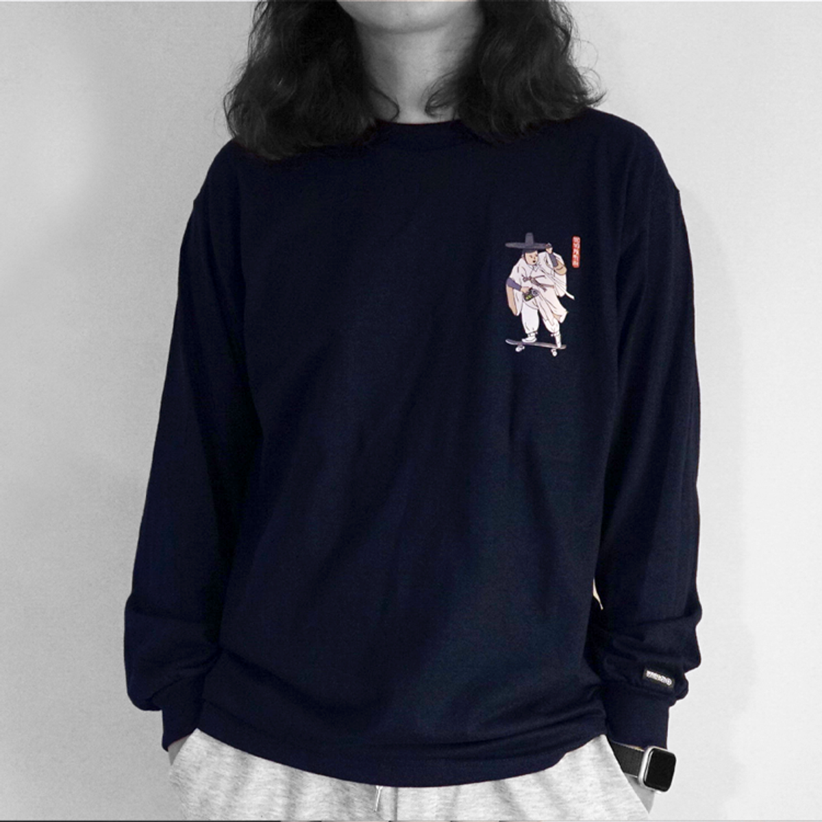 모노파틴(MONOPATIN) seonbi filming shirt – navy