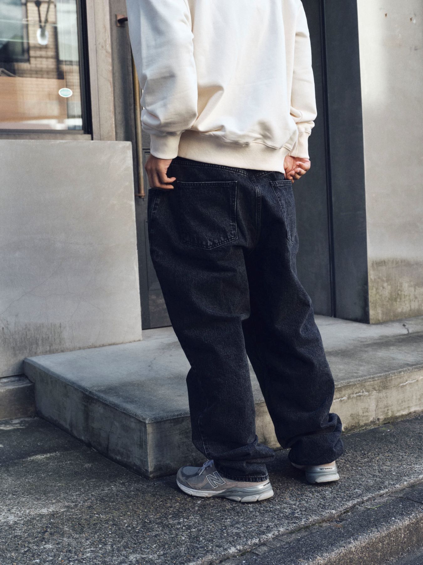 MUSINSA | BSRABBIT MID 90 BAGGY DENIM PANTS BLACK