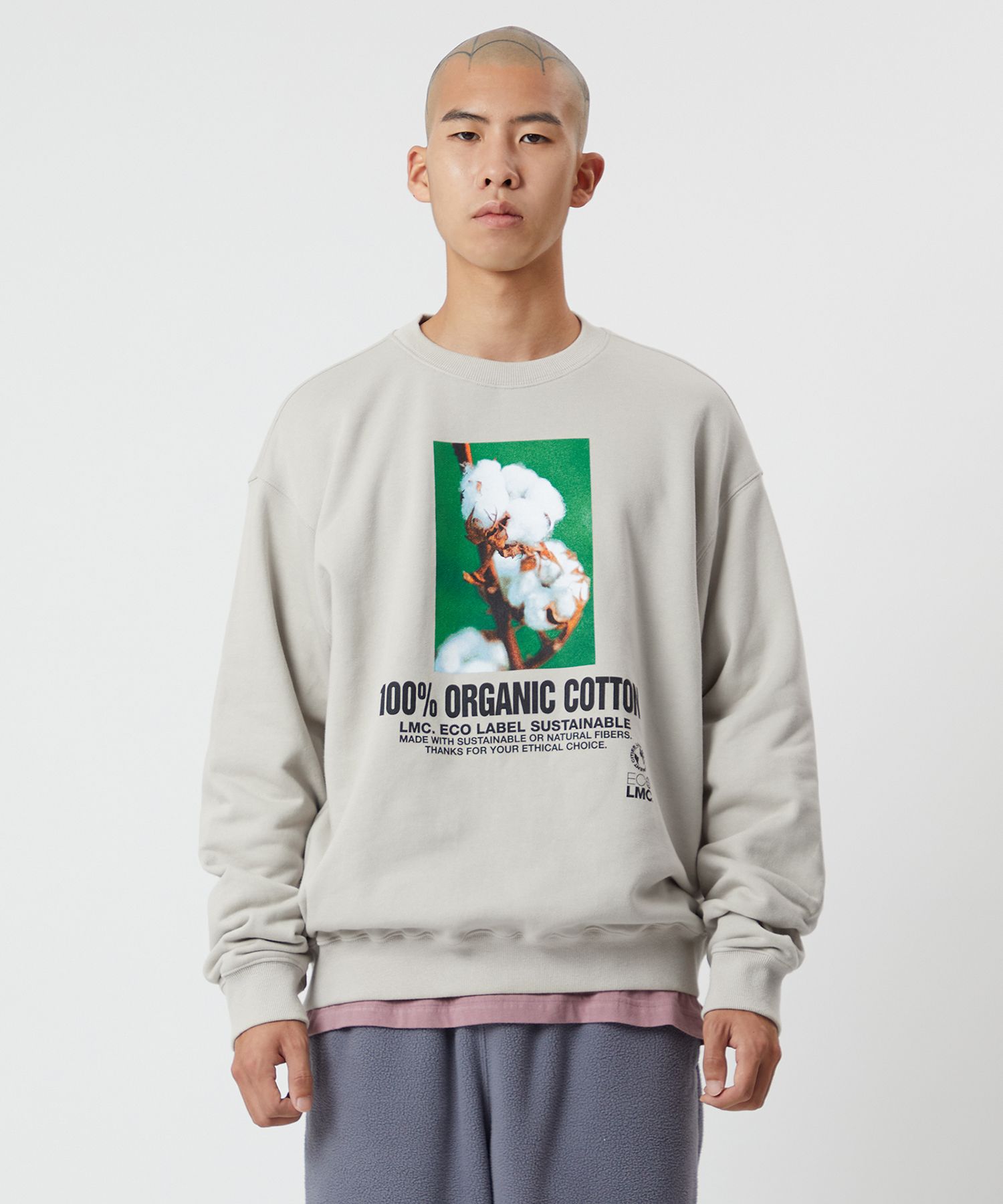 ★21AW 新作★【LMC】★LMC SAVE ORGANIC SWEATSHIR.T★ MUSINSA | LMC LMC 100PCT ORGANIC SWEATSHIRT sand