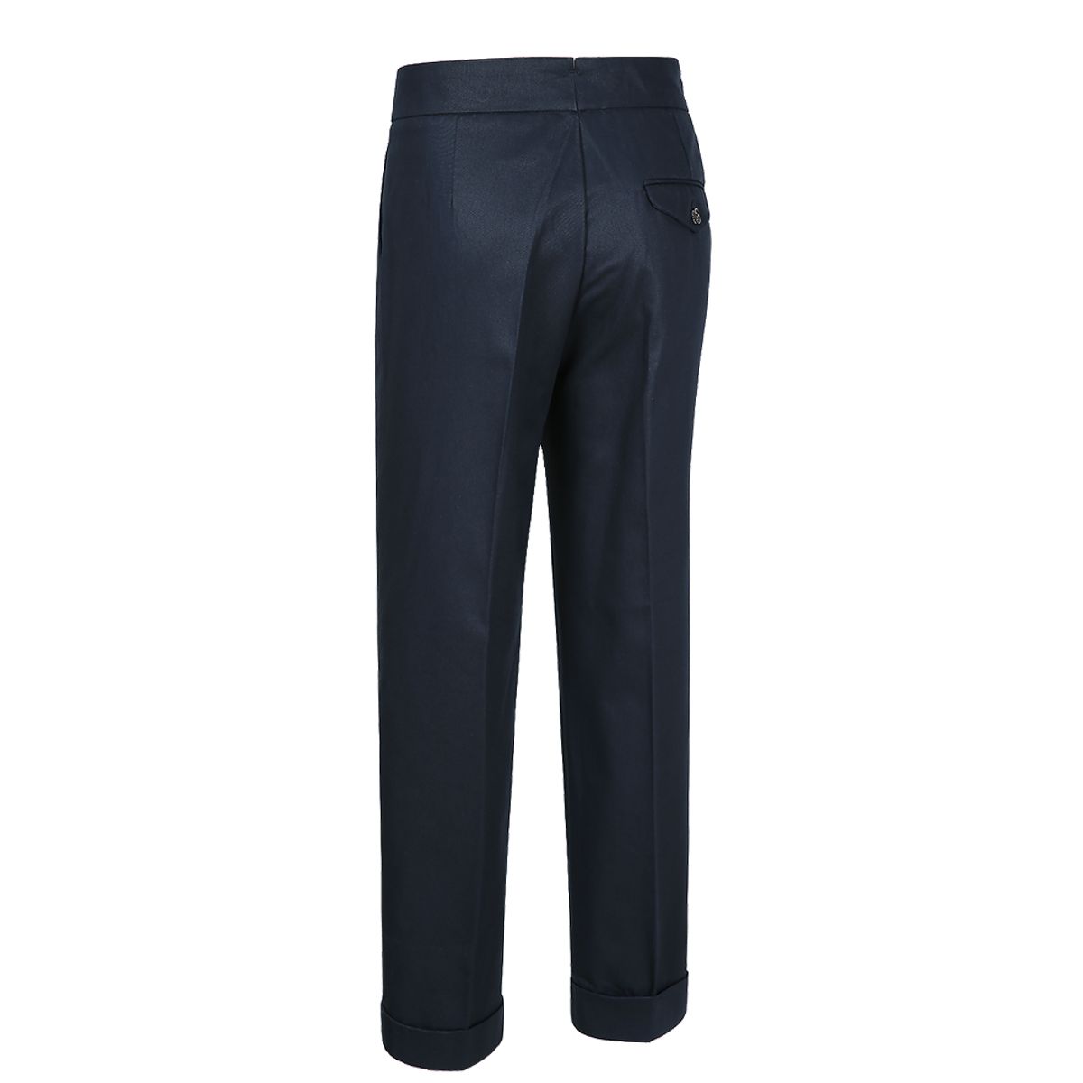 솔티(SORTIE) 20s Cotton Side Trousers (Navy)