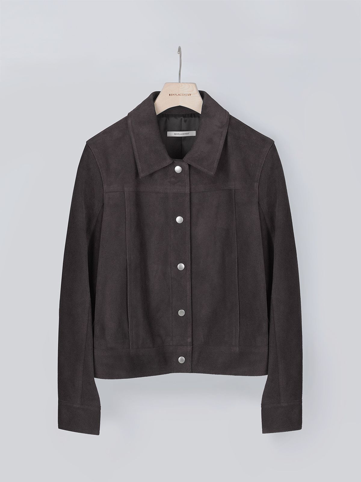 렘플레이스먼트(REMPLACEMENT) SUEDE JACKET - DARK BROWN