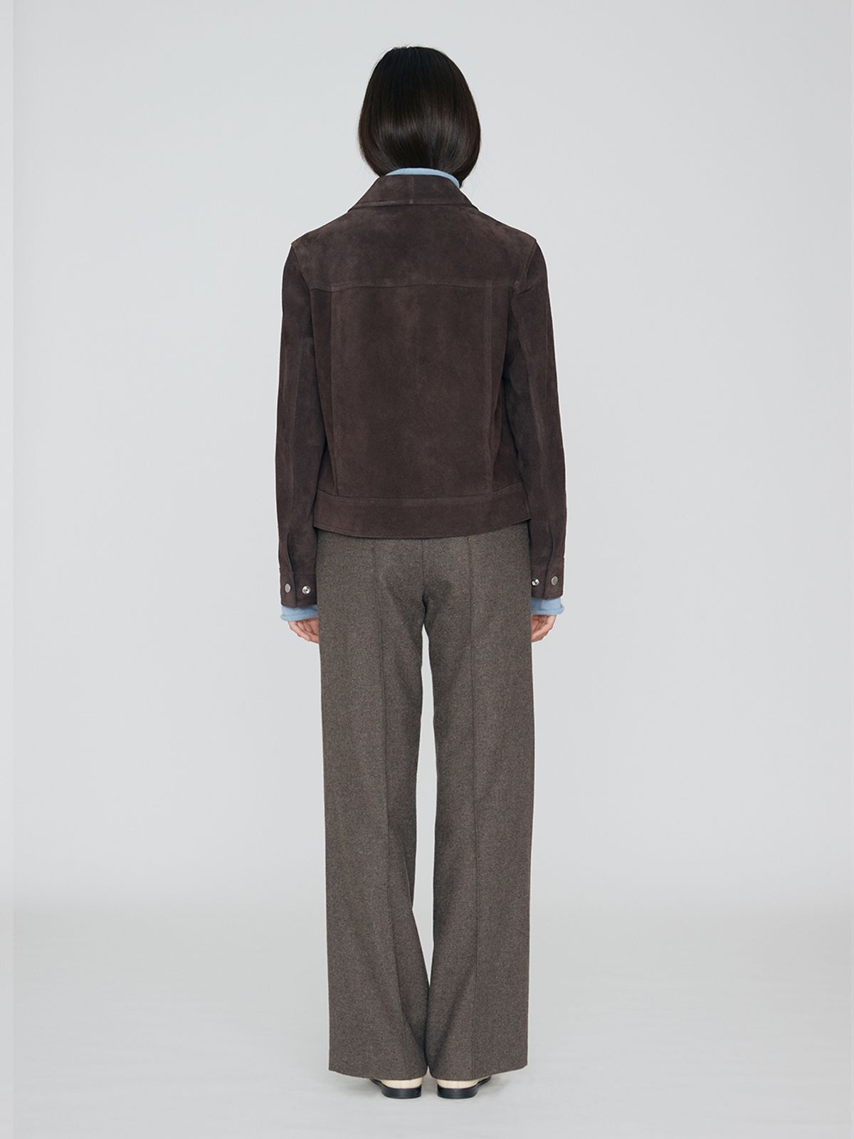 렘플레이스먼트(REMPLACEMENT) SUEDE JACKET - DARK BROWN