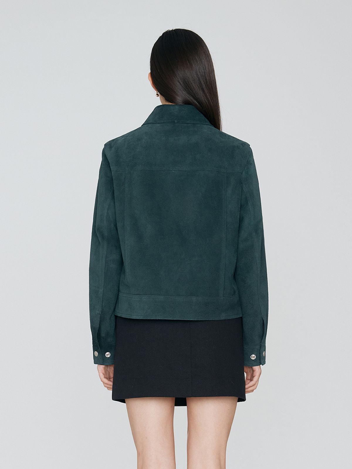 렘플레이스먼트(REMPLACEMENT) SUEDE JACKET - DEEP GREEN