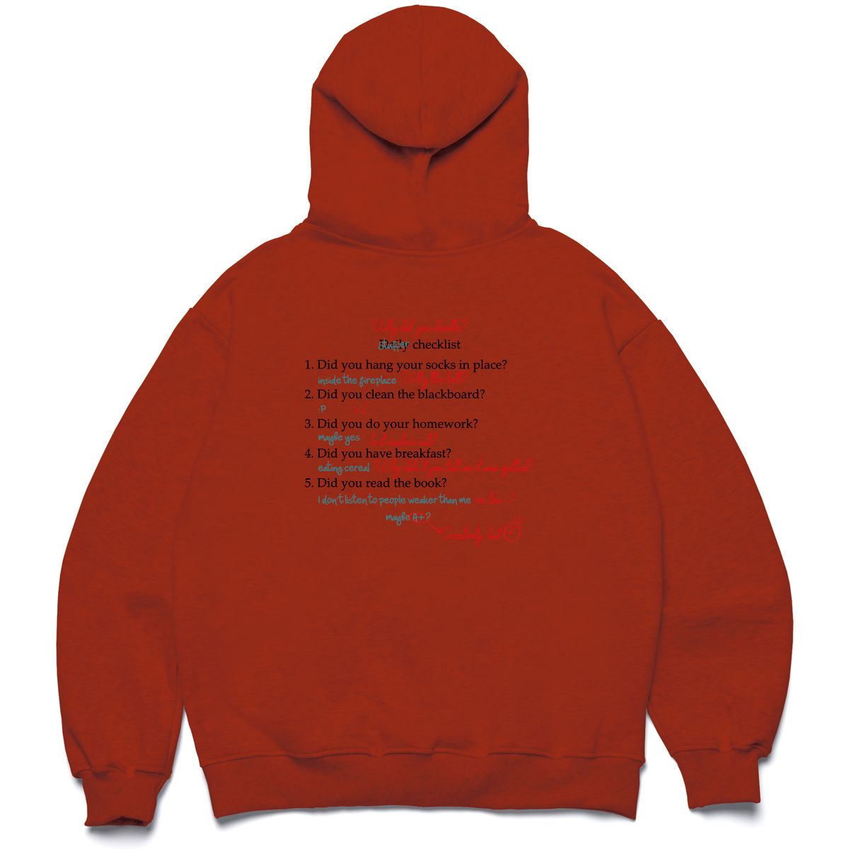 스터퍼(STUFFER) daily checklist HOODIE