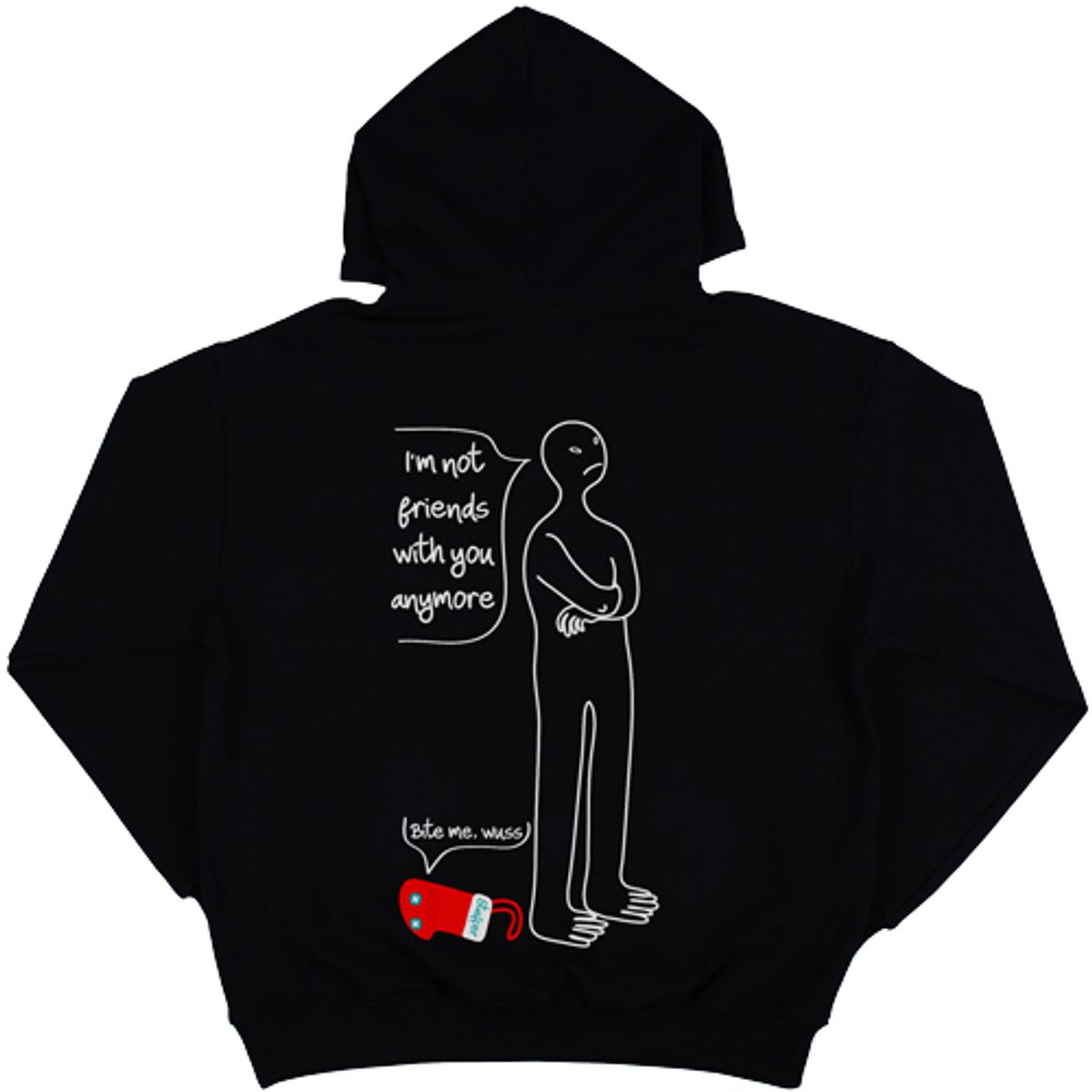 스터퍼(STUFFER) 너랑 친구 안해 HOODIE