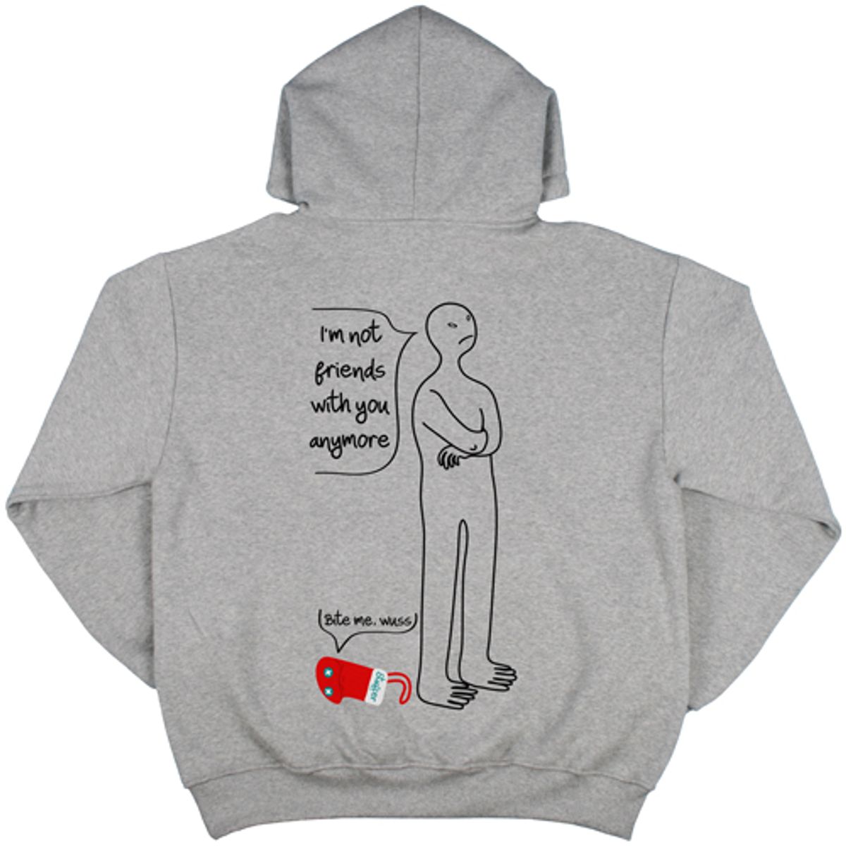 스터퍼(STUFFER) 너랑 친구 안해 HOODIE
