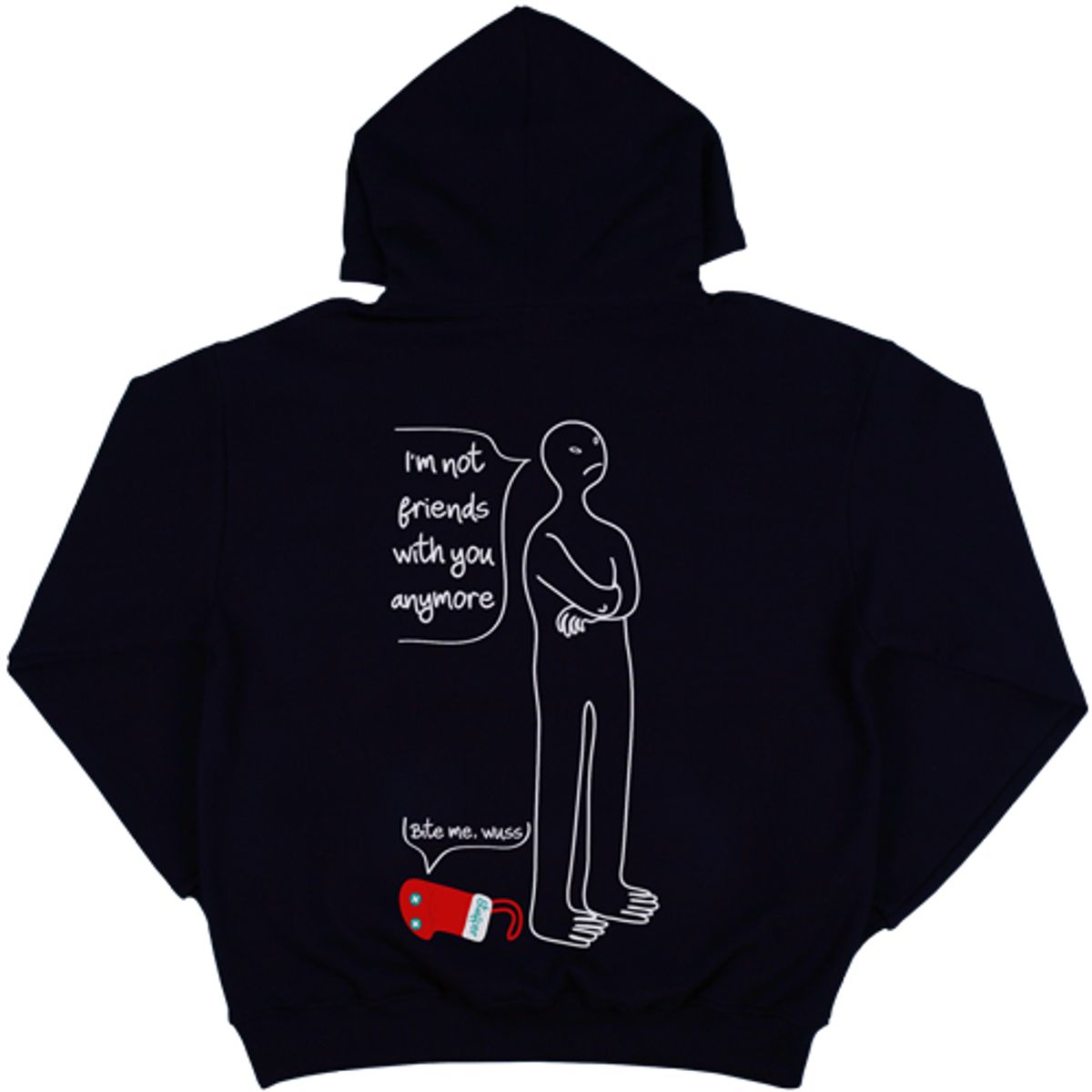 스터퍼(STUFFER) 너랑 친구 안해 HOODIE