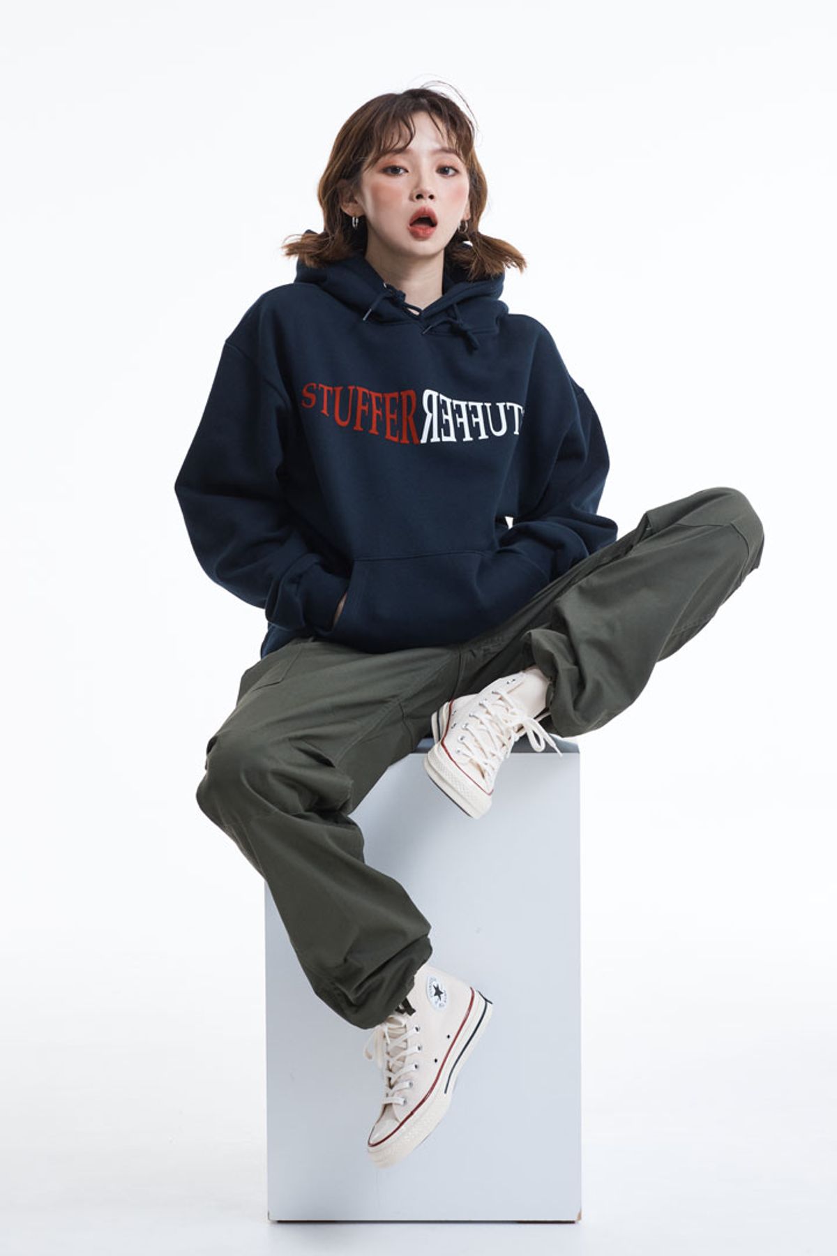 스터퍼(STUFFER) Reverse HOODIE