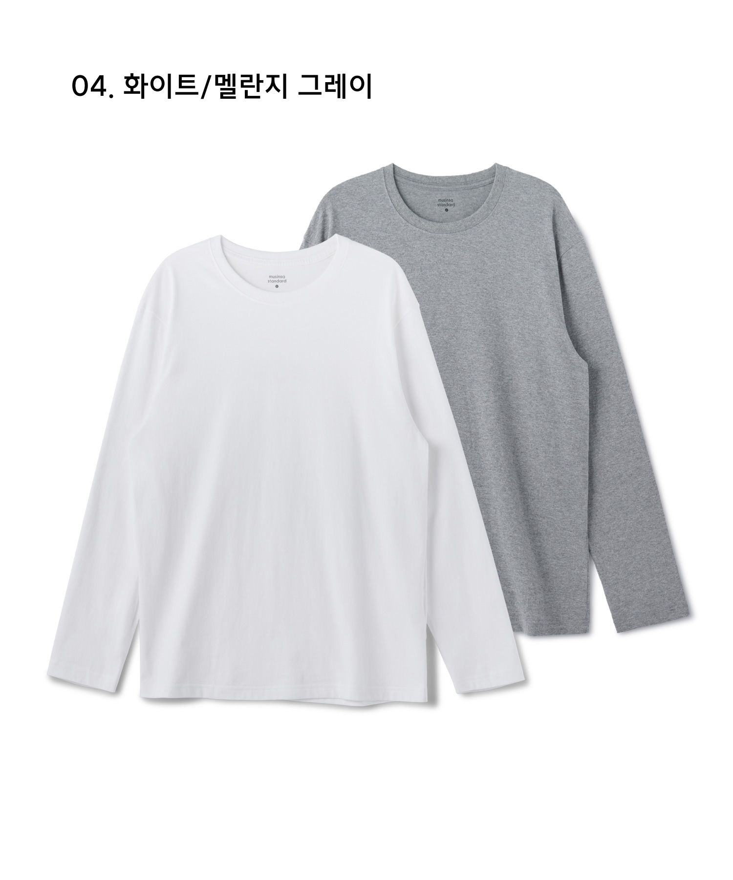 Tシャツ・カットソー *MUSINSA STANDARD* Cool Standard Crew Neck Long Sleeve T-Shi MUSINSA | MUSINSA STANDARD [Cool Standard] Relax Fit Crew