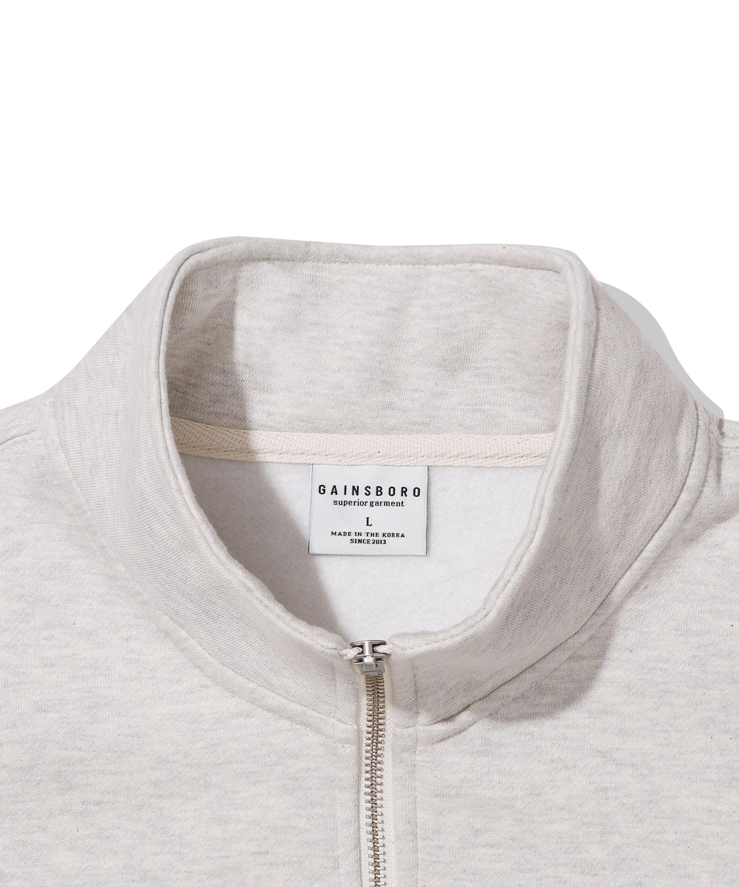 MUSINSA公式 | GAINSBORO Laurel Golden Half Zip-up_Oatmeal