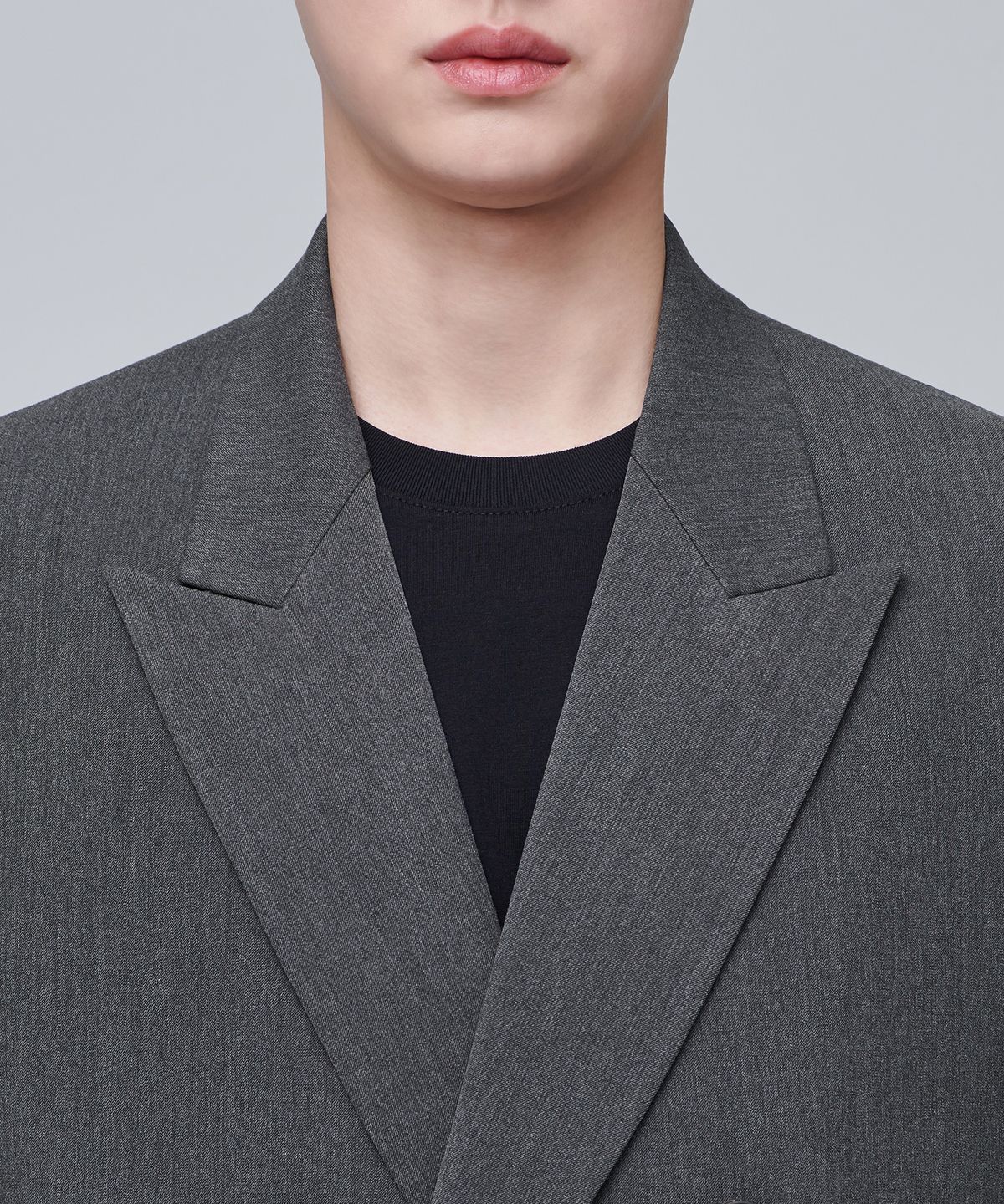 무신사 스탠다드(MUSINSA STANDARD) 오버사이즈 더블 브레스티드 블레이저 [미디엄 그레이]