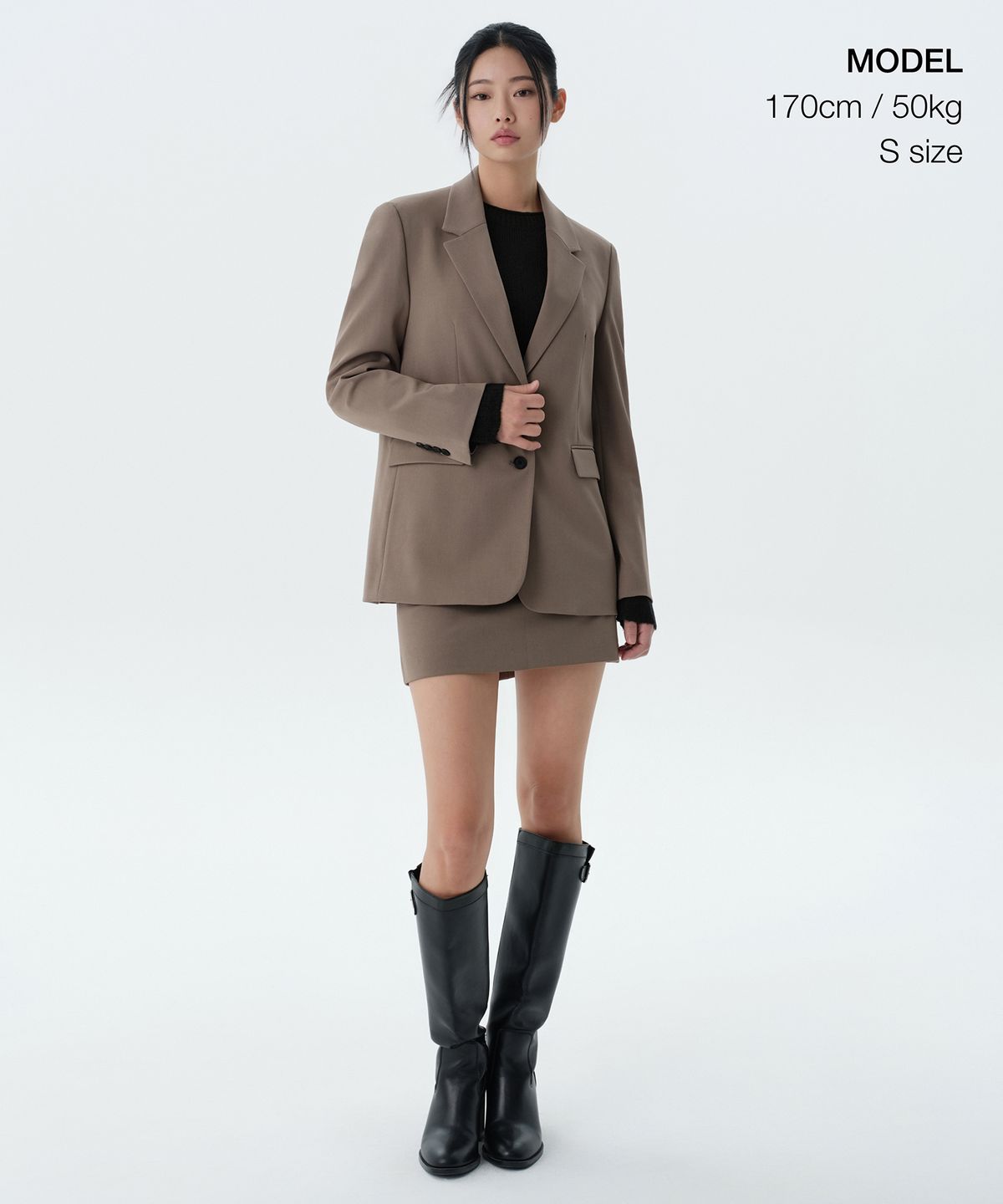 무신사 스탠다드 우먼(MUSINSA STANDARD WOMAN) 우먼즈 베이식 블레이저 [더스티 베이지]