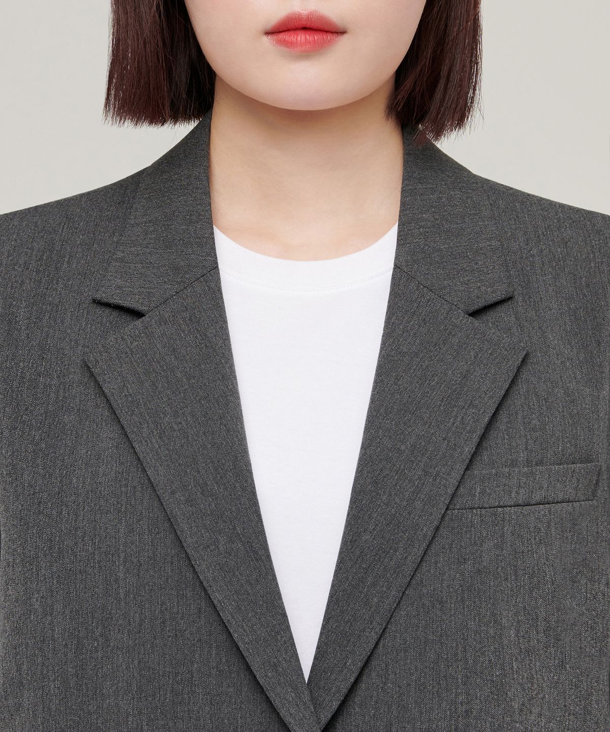 무신사 스탠다드 우먼(MUSINSA STANDARD WOMAN) 우먼즈 오버사이즈 블레이저 [미디엄 그레이]