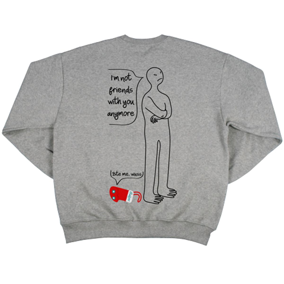 스터퍼(STUFFER) 너랑 친구 안해 Sweatshirt