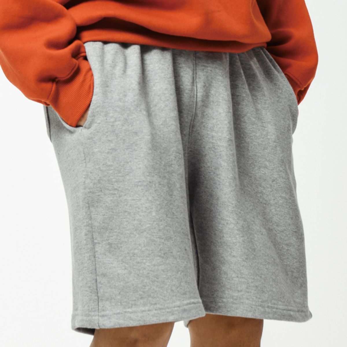 스터퍼(STUFFER) logo short sweat pants (5color/Gray)