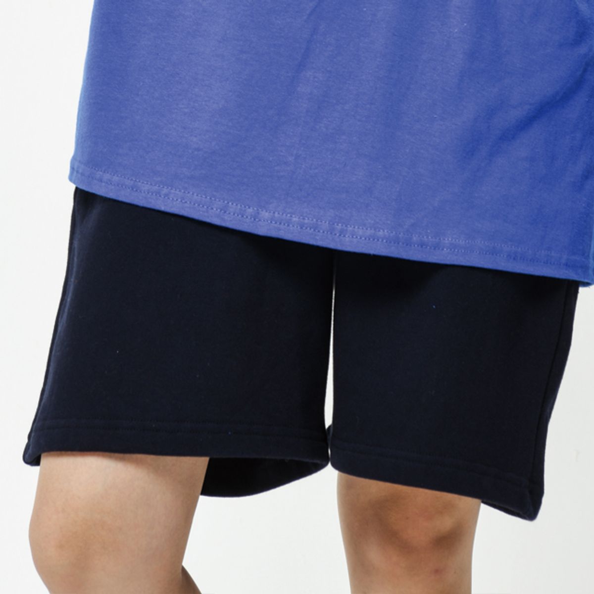 스터퍼(STUFFER) logo short sweat pants (5color/Navy)