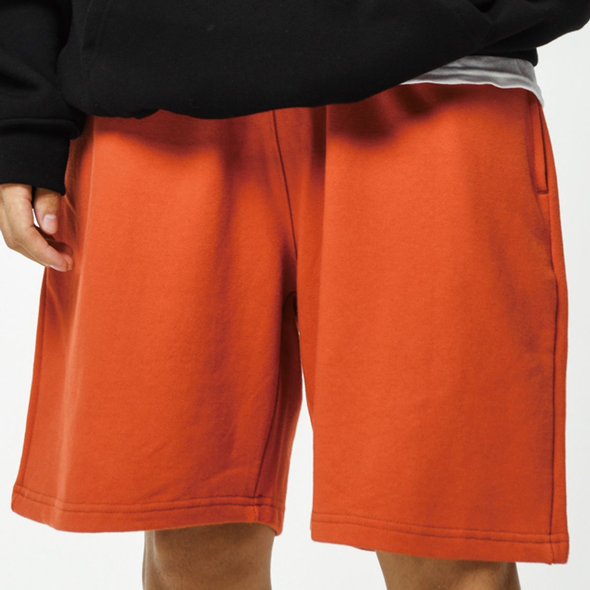 스터퍼(STUFFER) logo short sweat pants (5color/Orange)