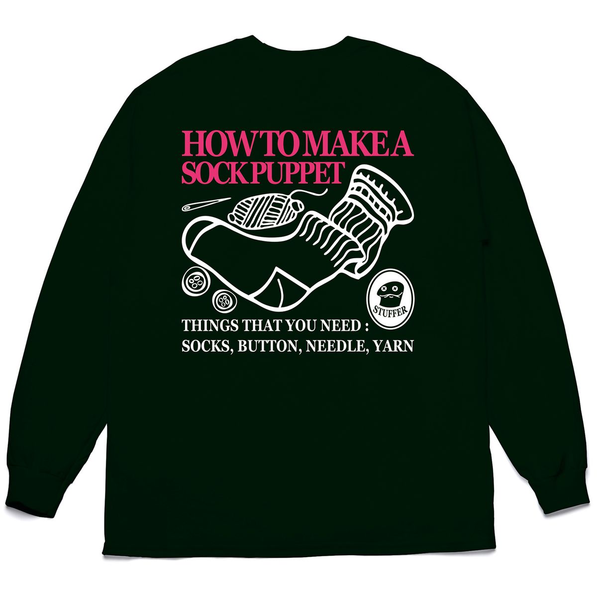 스터퍼(STUFFER) How to make a sock puppet Long sleeve