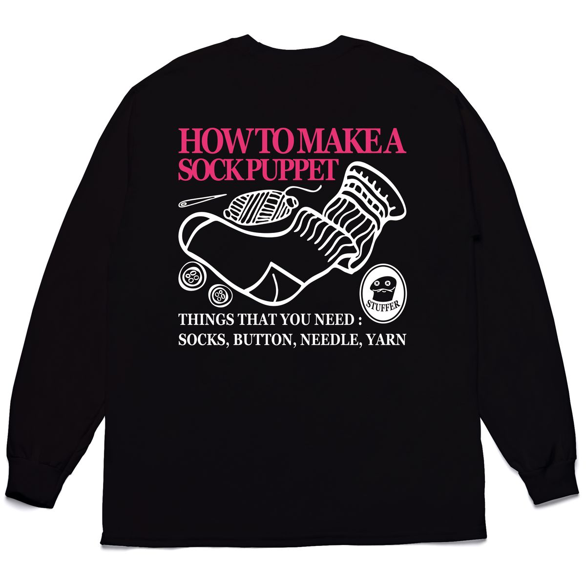 스터퍼(STUFFER) How to make a sock puppet Long sleeve