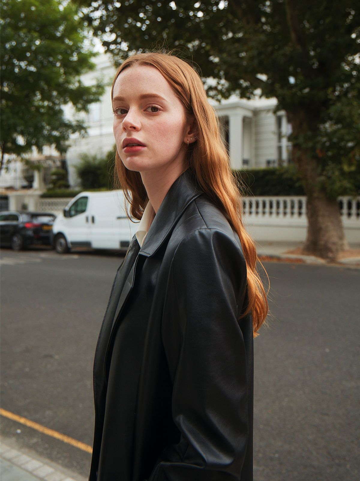 아마듀(AMARDEW) leather line jacket_black