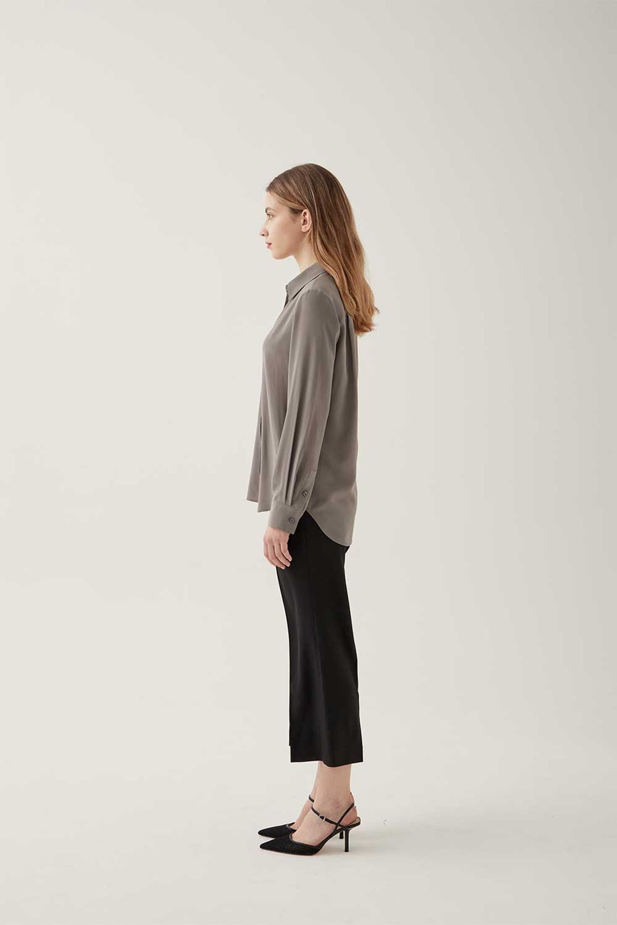 레터스(LETTUCE) 실크롱슬리브셔츠(grey)