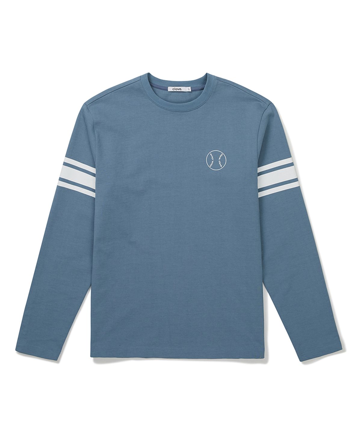 클로브(CLOVE) [FW21 clove] Baseball Sleeve T-Shirt (Blue)