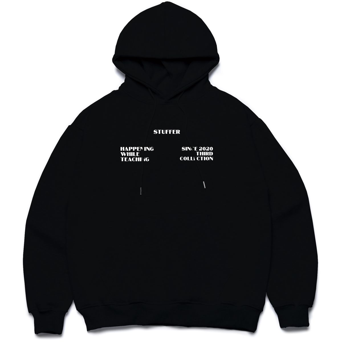 스터퍼(STUFFER) reflect logo Hoodie
