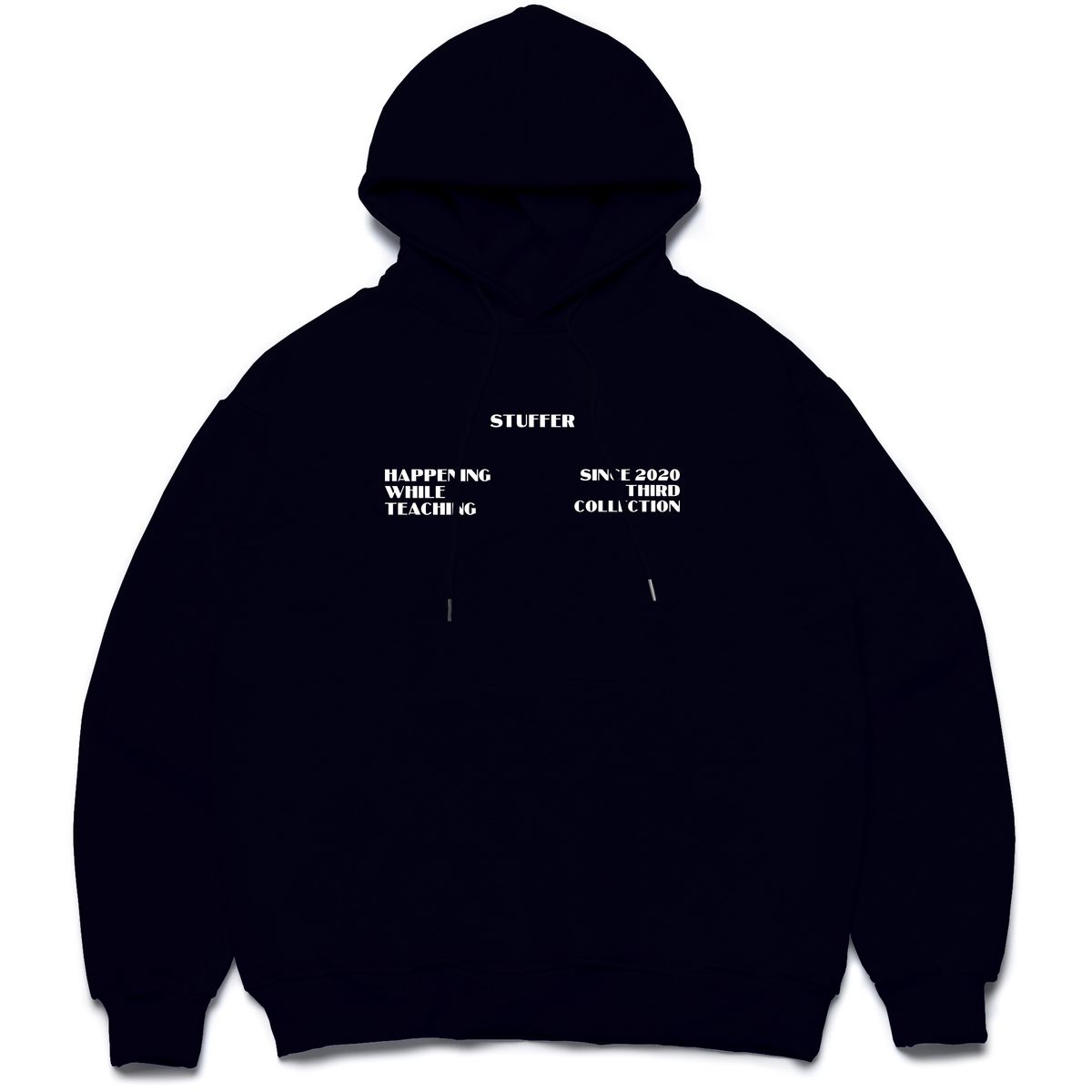 스터퍼(STUFFER) reflect logo Hoodie
