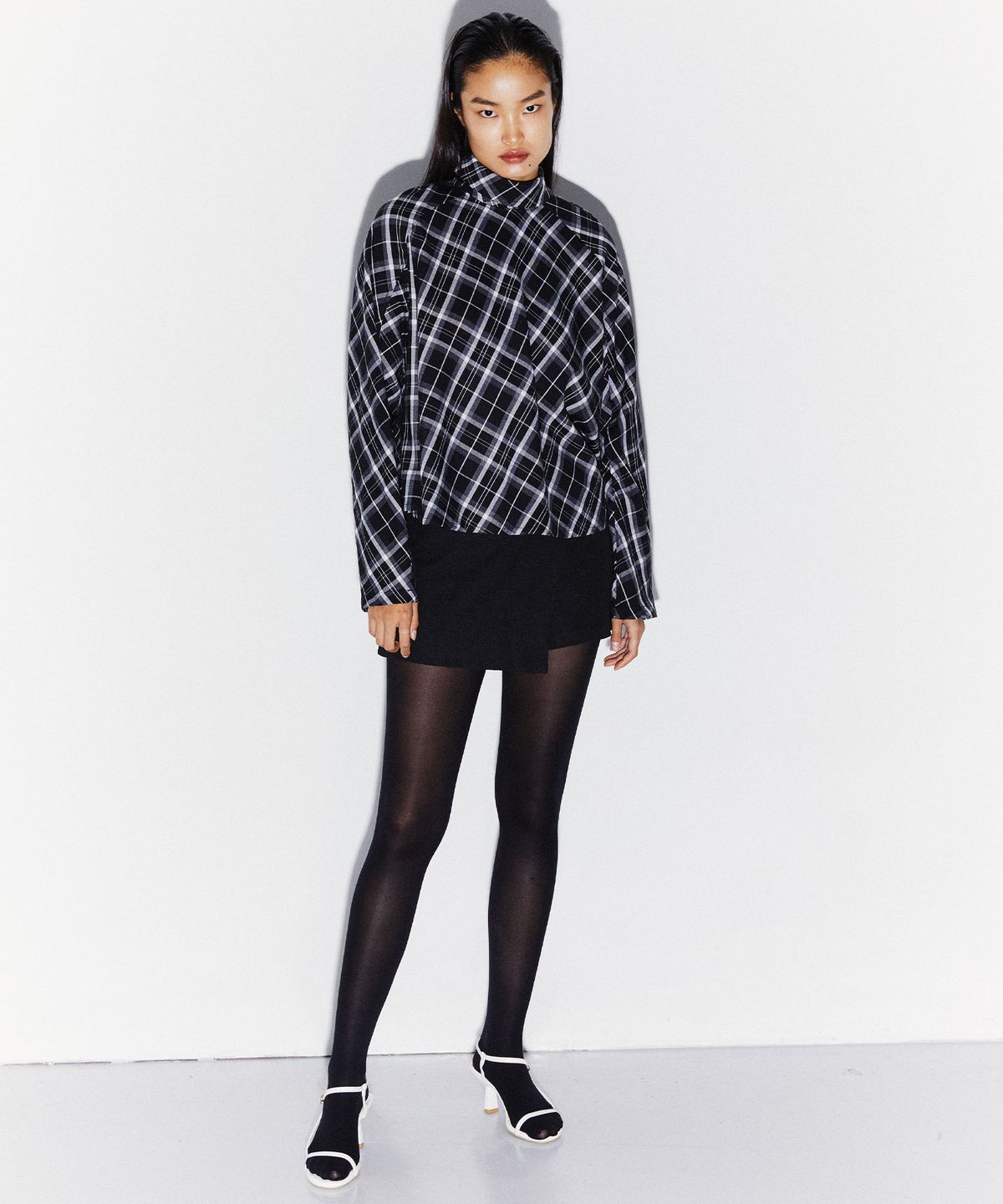 킴도(KIMDOH) TAILORED WRAP MINI SKIRT BLACK