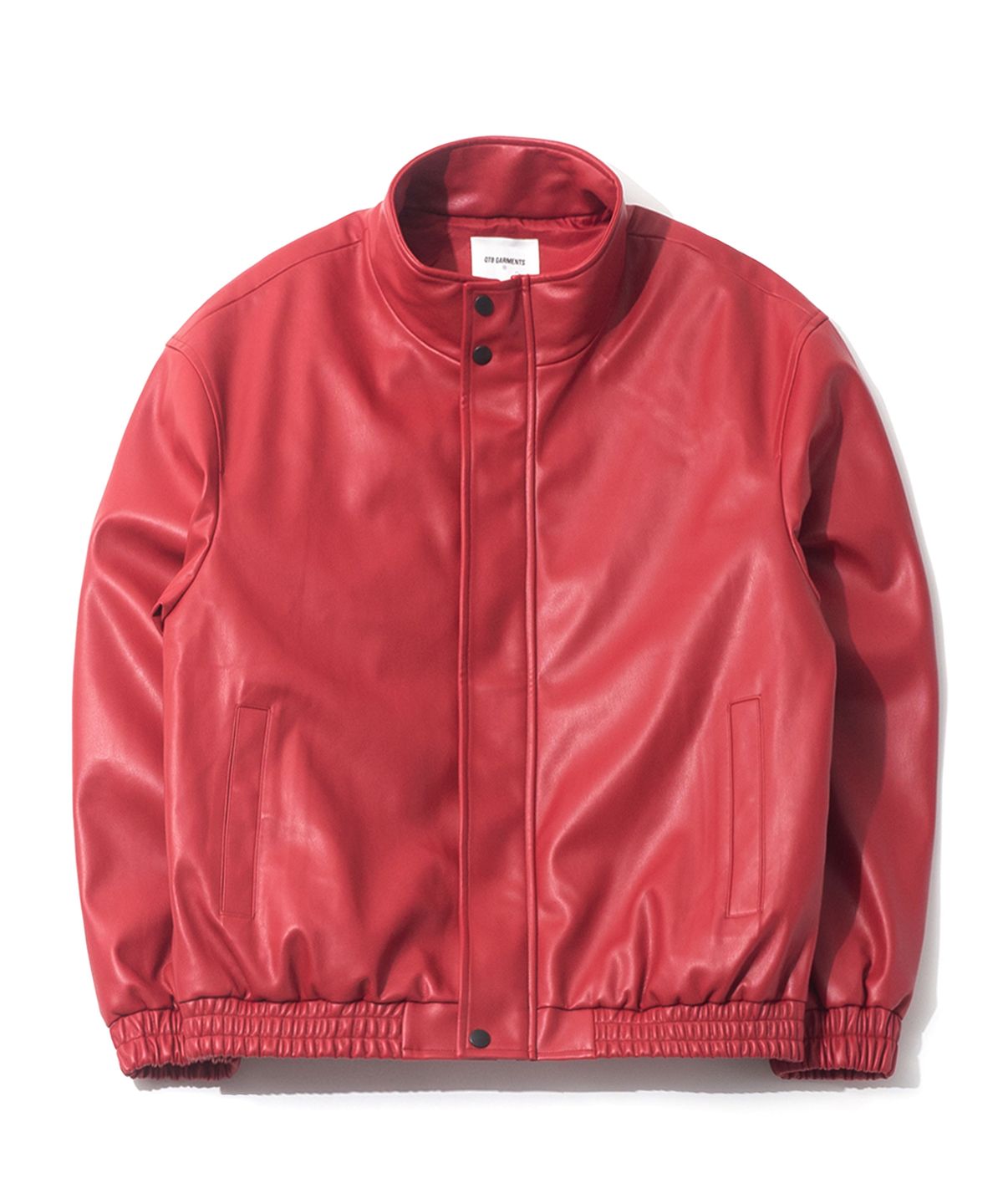 큐티에잇 가먼츠(QT8 GARMENTS) LB Synthetic Leather Hidden Jacket (Red)