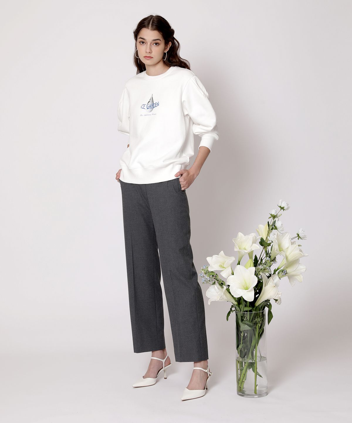 아이스가든에이오공팔(ICE GARDEN A.508) Water Drop Print Sweatshirt