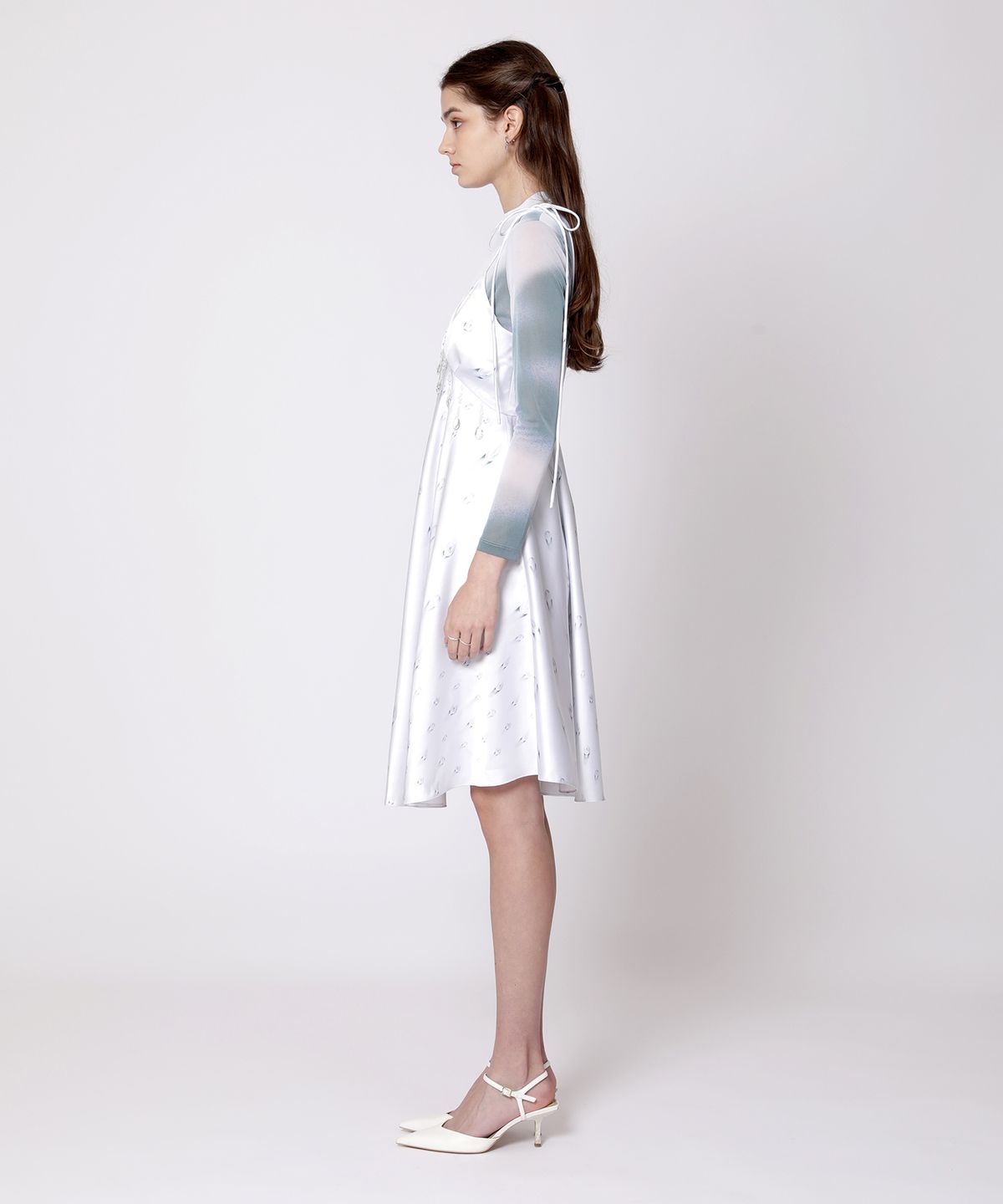 아이스가든에이오공팔(ICE GARDEN A.508) Crystal Embellished Cocktail Dress