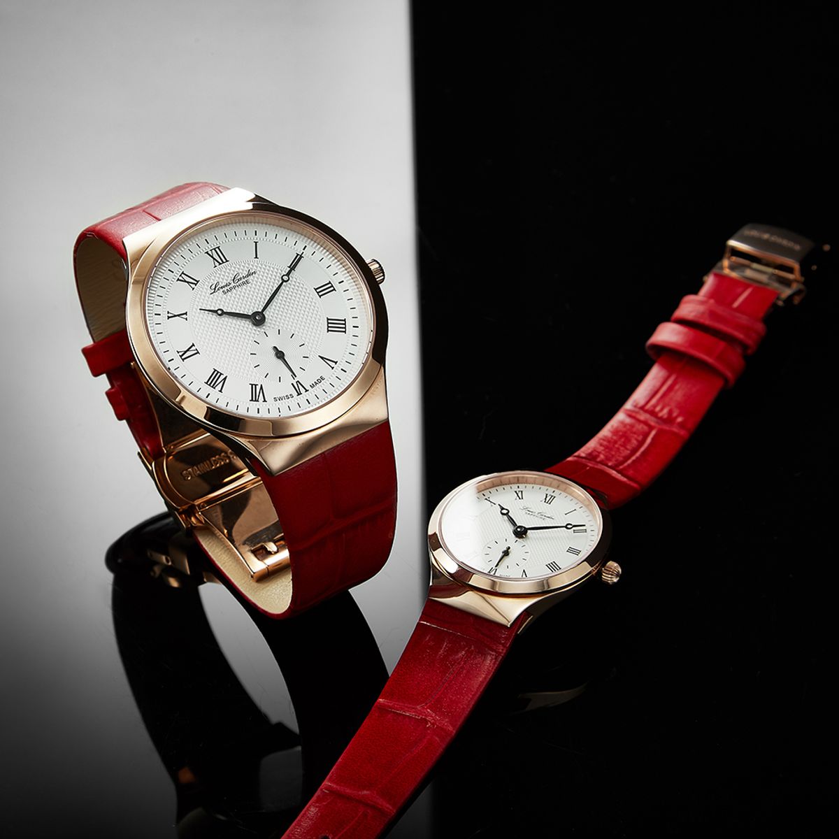 루이스카딘(LOUIS CARDIN) LC701RGCH_L 스위스메이드 여성 가죽시계