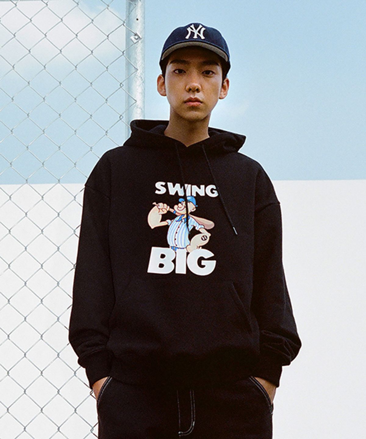 글러브웍스(GLOVEWORKS) BIG BOY HOODIE (BLACK)