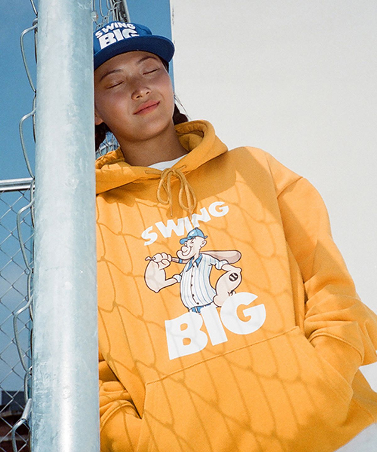 글러브웍스(GLOVEWORKS) BIG BOY HOODIE (MUSTARD)