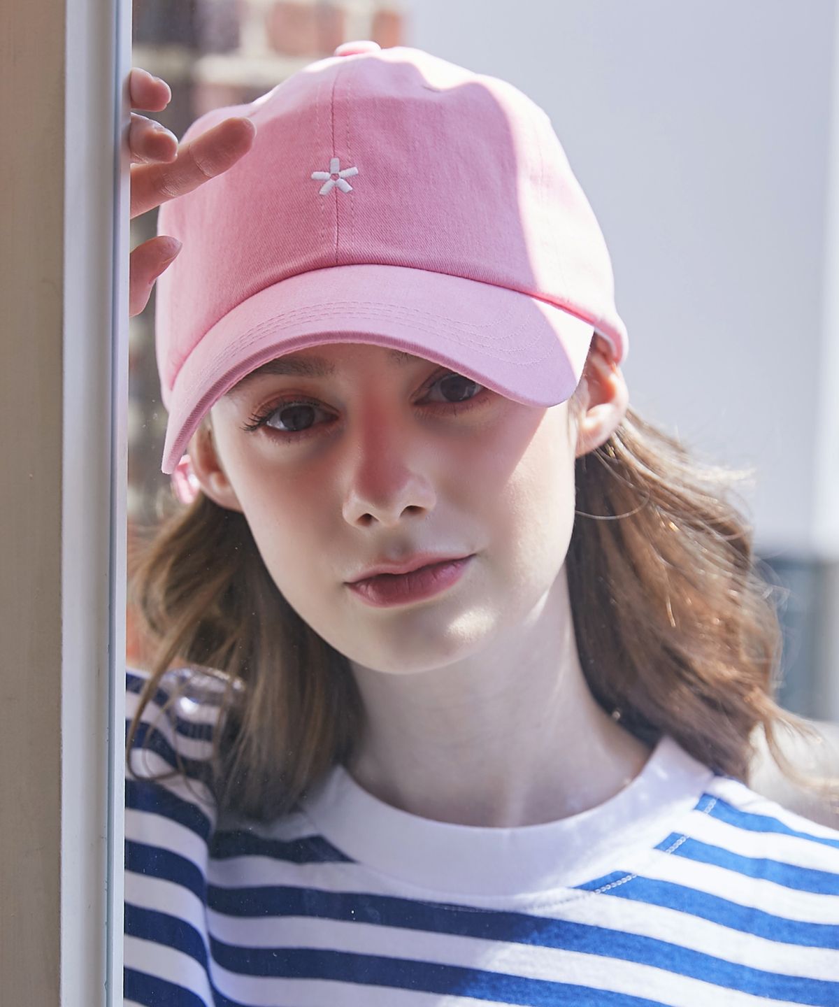 엘케블룸(ELKE BLOEM) FLOWER PINK BALL CAP