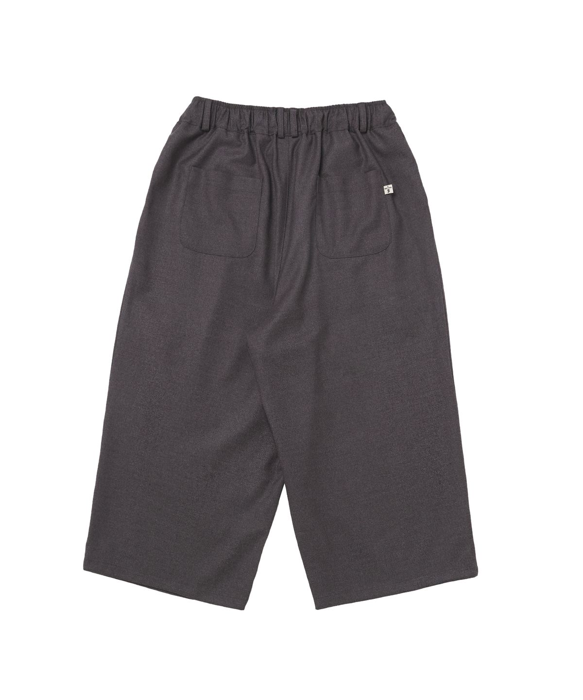 어낫띵(A NOTHING) BLENDING-WOOL CROP WIDE PANTS (Gray)