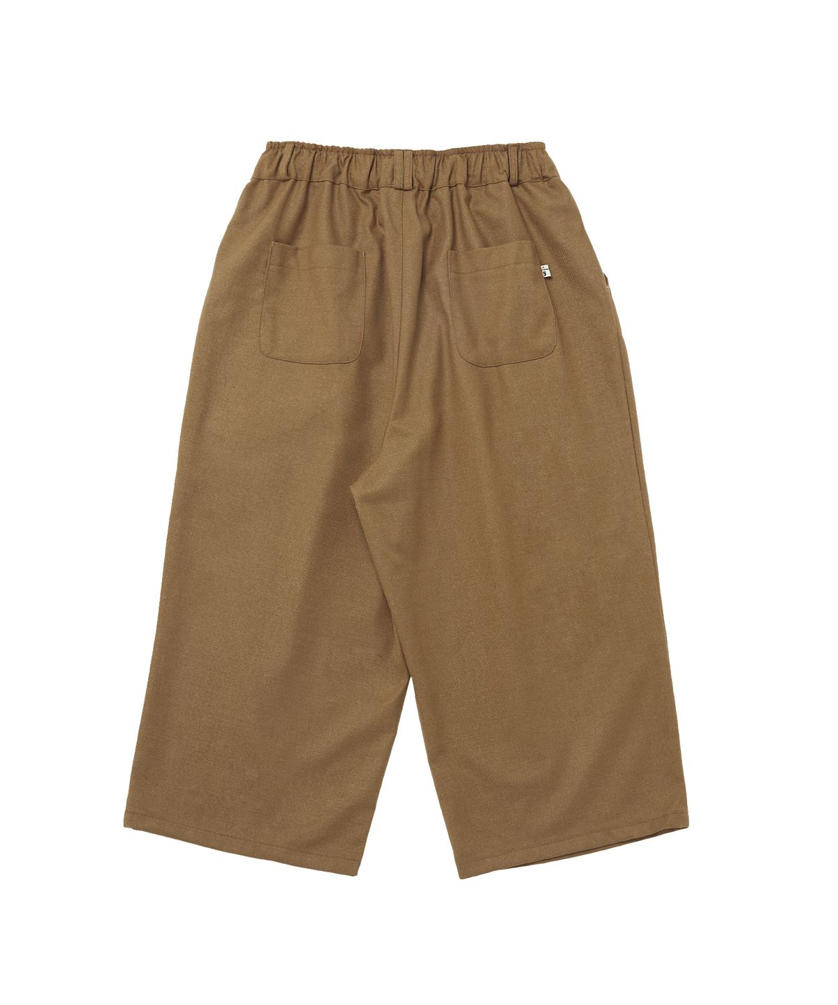 어낫띵(A NOTHING) BLENDING-WOOL CROP WIDE PANTS (Beige)