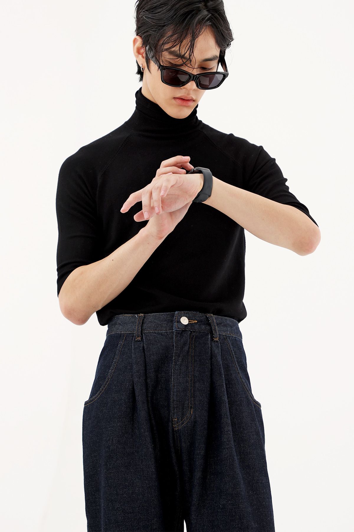 디메이든(DEMADEN) 루즈오버포켓 와이드 데님 팬츠 인디고