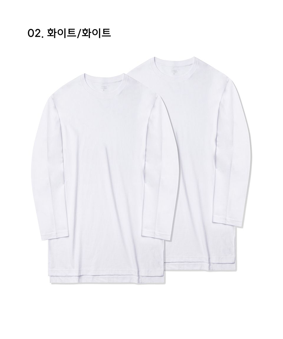 Tシャツ・カットソー *MUSINSA STANDARD* Layered Crew Neck Long Sleeve T-ShirtLong MUSINSA | MUSINSA STANDARD Layered Crew Neck Long Sleeve T