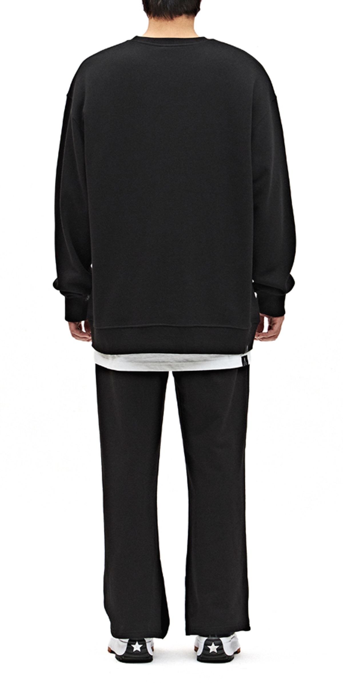 블랙스미(BLEXXME) SO I PRAY FOR MYSELF OVERSIZE FIT SWEAT SHIRT BLACK