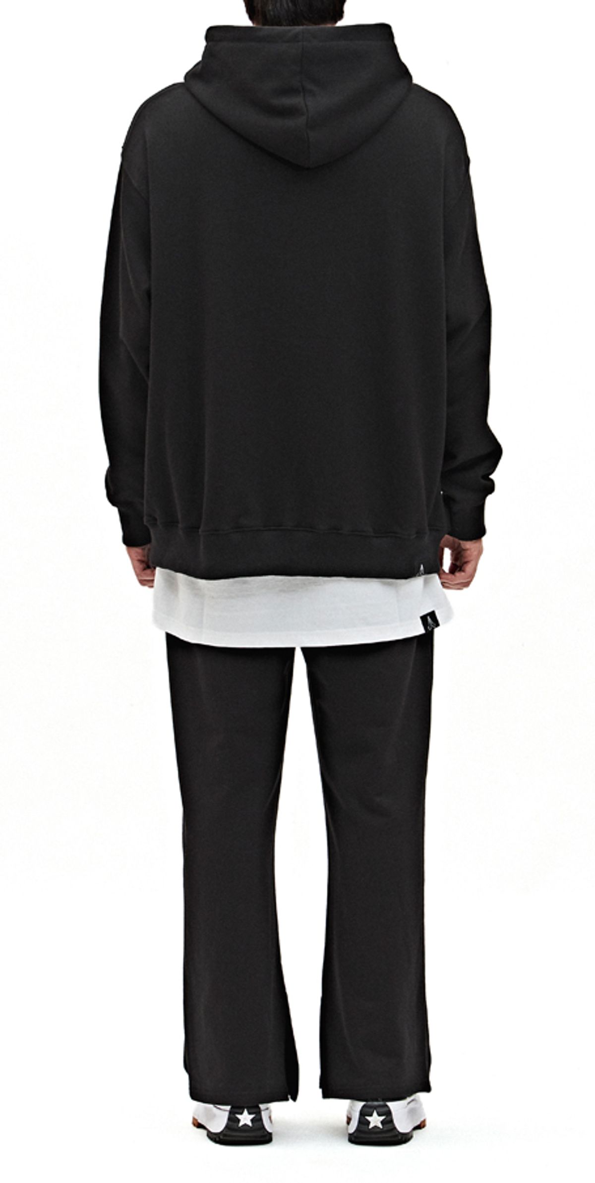 블랙스미(BLEXXME) SO I PRAY FOR MYSELF OVERSIZE FIT HOOD T-SHIRT BLACK