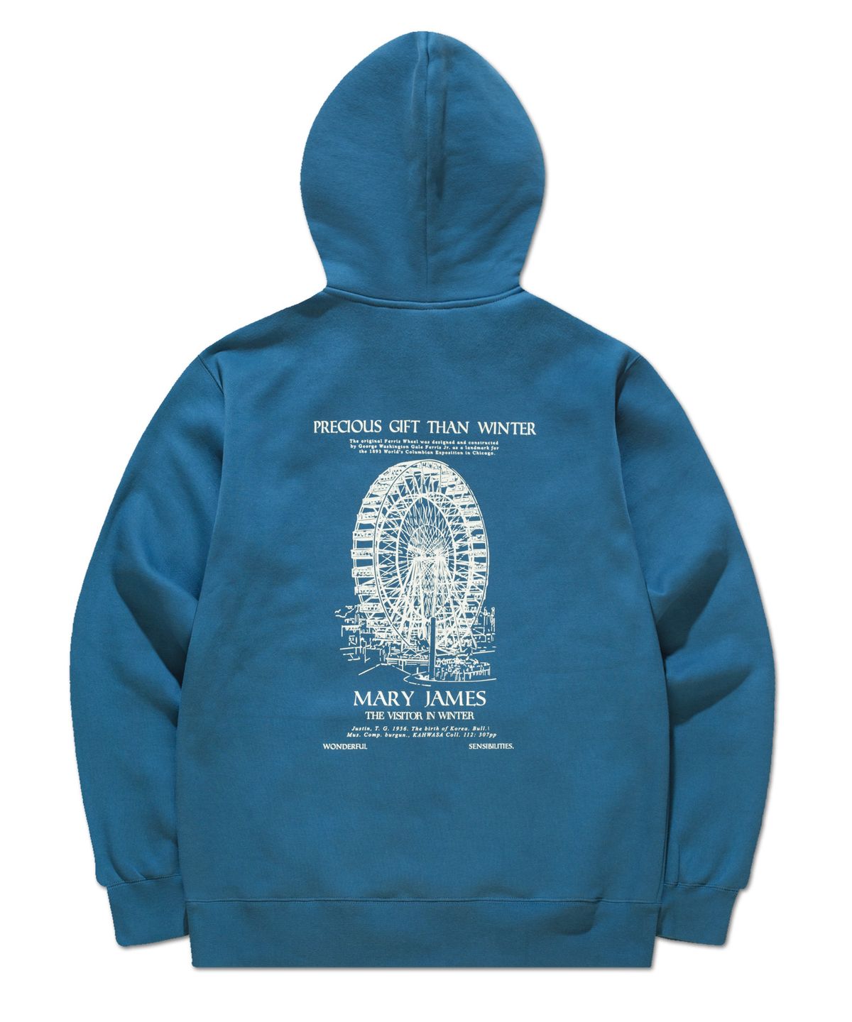 메리제임스(MARYJAMES) VANSEMPRE HOODIE - TRUE BLUE