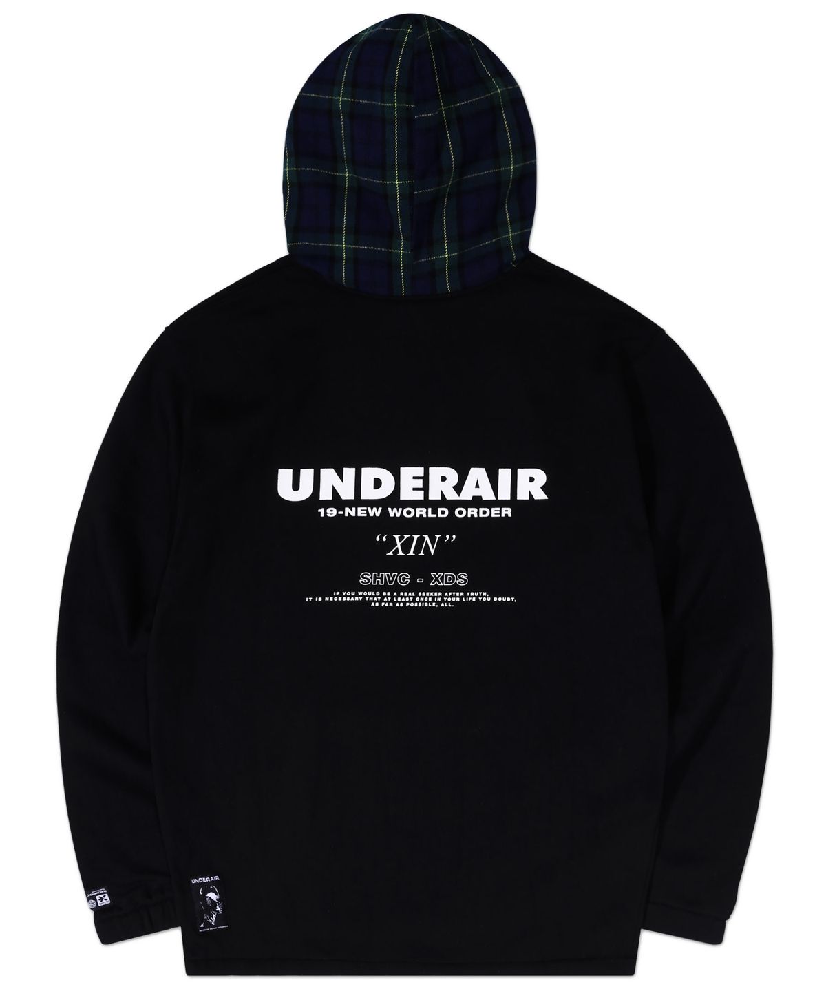 언더에어(UNDERAIR) NW02 HOODIE -BLACK