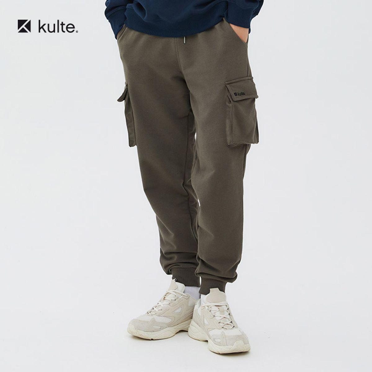 쿨트(KULTE) 074 쉘터 조거 팬츠 카키