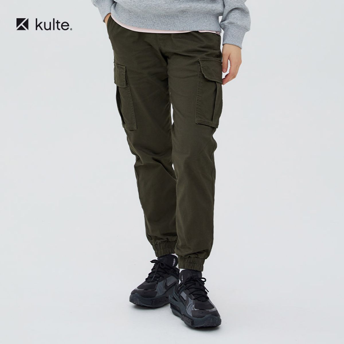 쿨트(KULTE) 701 와일드 조거 팬츠 카키