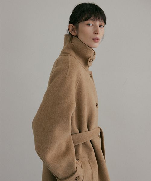 MUSINSA | LINGSEOUL handmade wool trench coat-camel